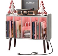 Tantmis LED Record Player Stand, Turntable Stand
