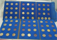 54 Washington Silver Quarters in 2 Folders