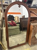Vintage Mahogany Wall Mirror.
