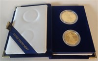 1987 American Eagle (2) Coin Proof Gold Set