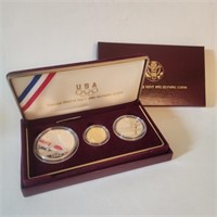 1992 U.S. Olympic (3) coin Proof Set: