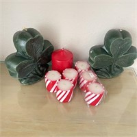 Peppermint Style & Clover Leaf Candles