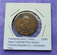 James Garfield Commemorative Token