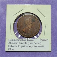Abraham Lincoln Commemorative Token