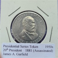 Presidential Series Token James A. Garfield
