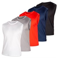 5Pcs Size Large LH ACTIVE Mens T-shirts