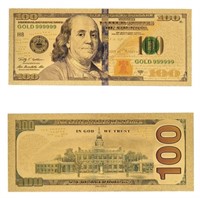 RARE US $100 24K GOLD BANKNOTE BILL