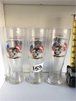 Set Of Pilsner MSG Detachment Beer Glasses Vienna