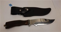 Colt Sheffield England knife in leather sheath