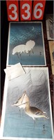 2 signed Japanese prints on paper