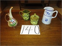 Spode little pitcher-vase, vintage cream & sugar