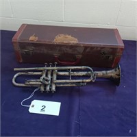 Trumpet with Case - Missing Mouthpiece