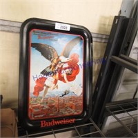 Budweiser tin tray, 12.75 x 17.5