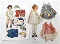 Paper Dolls w Clothing 3-5" T