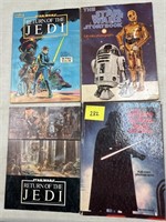 LOT OF 4 STAR WARS JEDI BOOKS