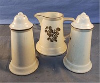 Vintage Pfaltzgraff Village stoneware creamer and