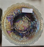 CARNIVAL GLASS DECORATIVE PLATE