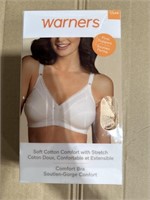 Size 36D Warners Womens Boxed Soft Cup Bra,