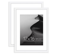 Americanflat 12x16 Picture Frame in White - Set