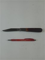 Camillus 3 and 1/2 in single blade knife