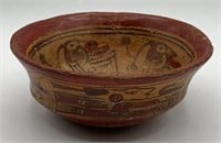 Maya Copador Polychrome Bowl Pseudoglyphs,