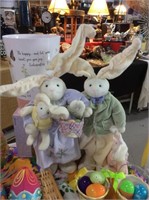 Fabric bunny family