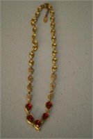 Antique Asian Elegant Red Stone Necklace