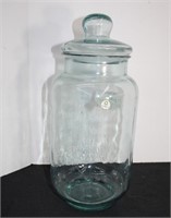 Recycled Glass Canister 17½"H with Lid