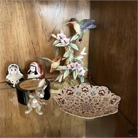 Hummingbird Figurine w/ Oriental Collectibles