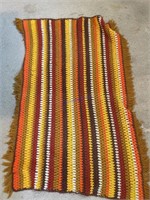 Hand Crochet Sofa Throw Fall Colors
