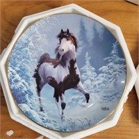 "winter renegade" collector plate w/certificate