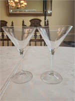 Pair of martini glasses