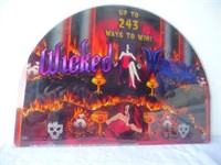 Wicked Winnings Plastic Casino  topper 18" x 13"