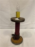 Spool form lamp electrified