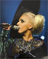 Autograph COA Lady Gaga A3 Poster