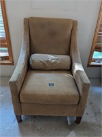 Norwalk Fabric Swoop Arm Chair 1