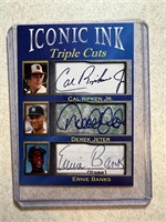 CAL RIPKEN JR. DEREK JETER ERNIE BANKS ICONIC IN