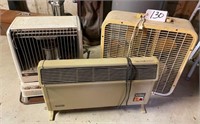 Box Fan, Kerosene & Electric Heaters