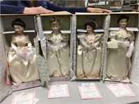 Lot of 4 Ashton-Drake gallery collectable bridal d