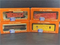 4 Lionel HO Vintage Railroad Cars 0370 Sheriff &