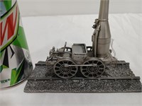 Danbury Mint Pewter Train w tracks, Best Friend