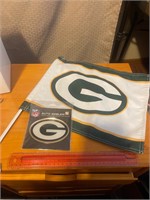 New Green Bay Packers car flag & auto emblem