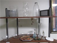 2 Shelf Lots-4 Nesting Bowls,Candlesticks,