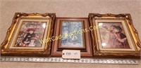 3 wall hangings, vintage pictures (Victorian Women
