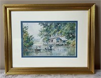 Paul Sawyier Print Of River Scene