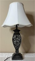 31in Decorative Resin Table Lamp W/ White Shade