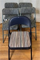 Lot Of 5 Metal Folding Chairs