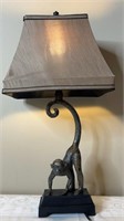 Whimsical  Monkey Table Lamp W/ Shade