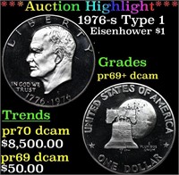 Proof ***Auction Highlight*** 1976-s Type 1 Eisenh