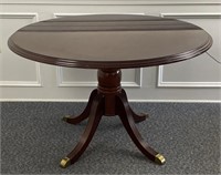 Vintage 48” Mahogany round top table